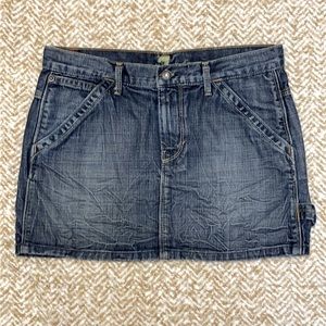 7 FAM 100% Cotton Denim Jean Skirt sz 29- Altered